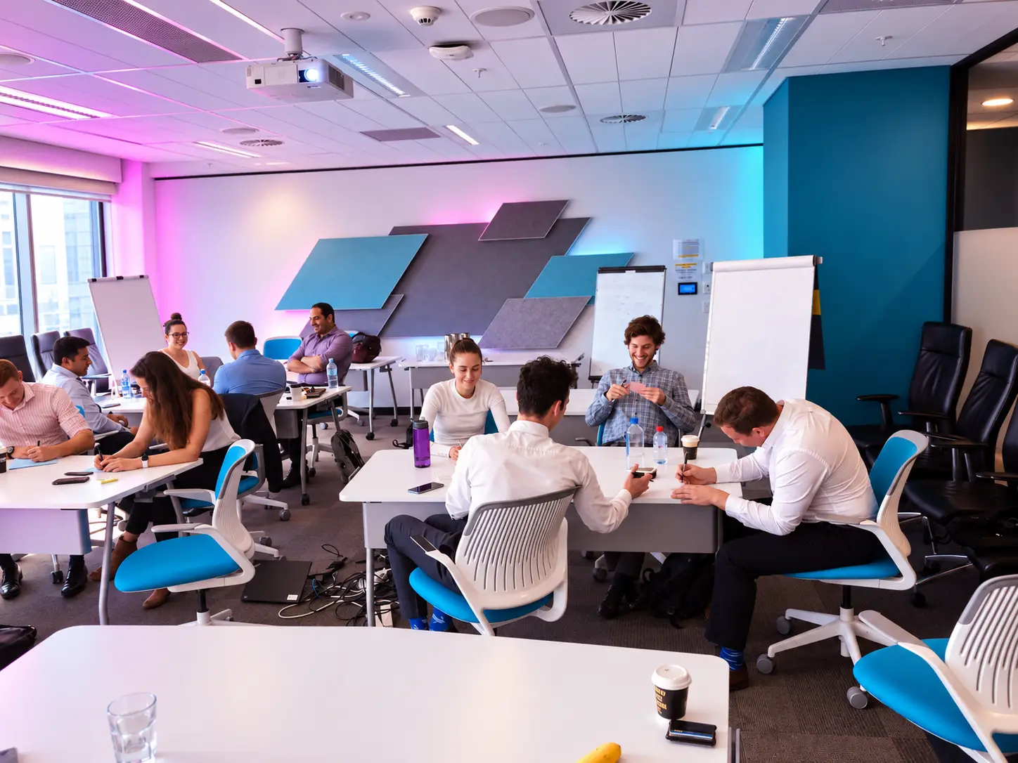 A discussion in a Collective Campus workshop